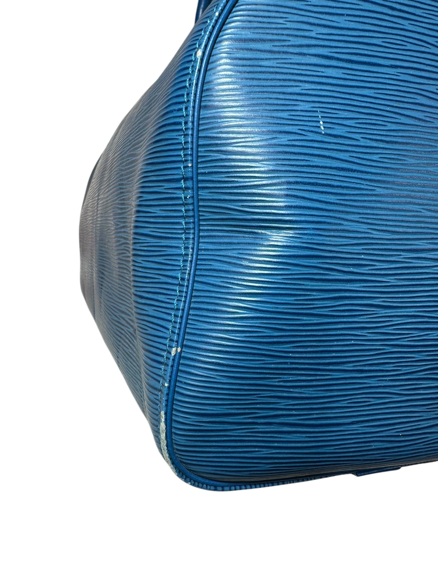 Louis Vuitton borsa speedy in pelle epi blu