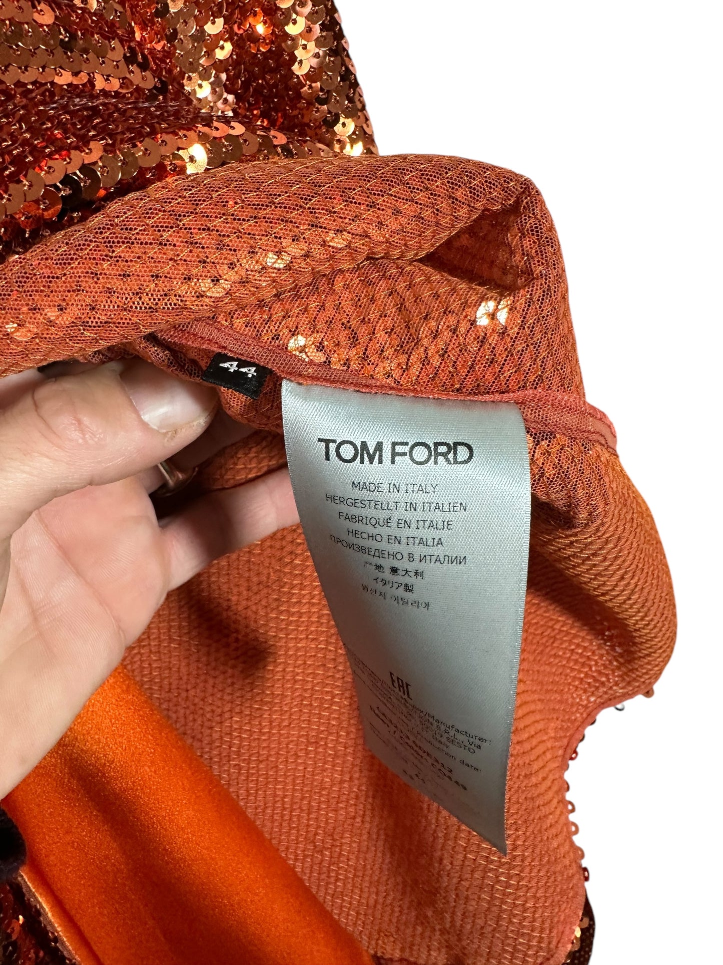 Tom Ford camicia in paillettes (L)