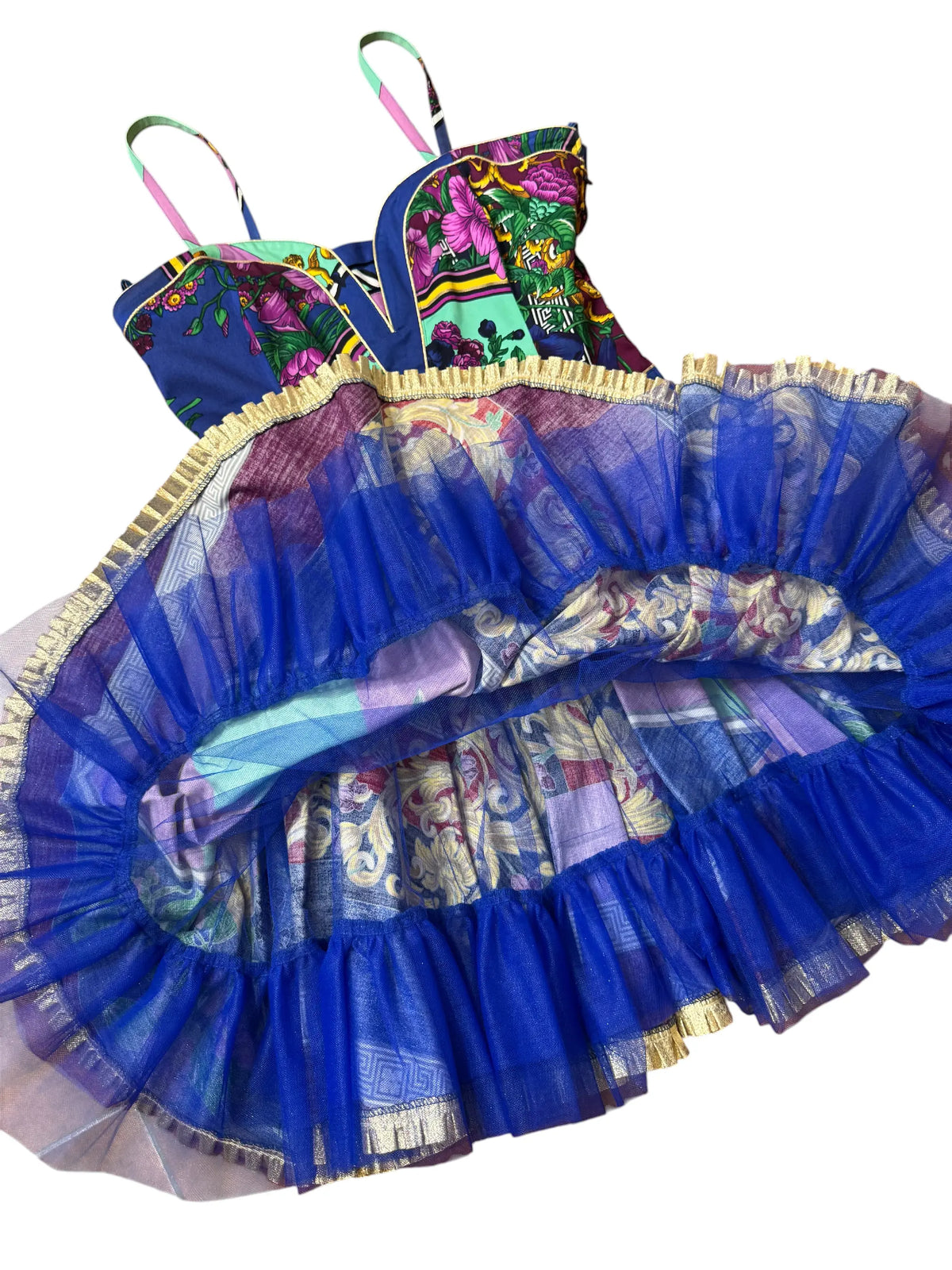 Versace Jeans Couture abito barocco multicolor Made in Italy — foto 5