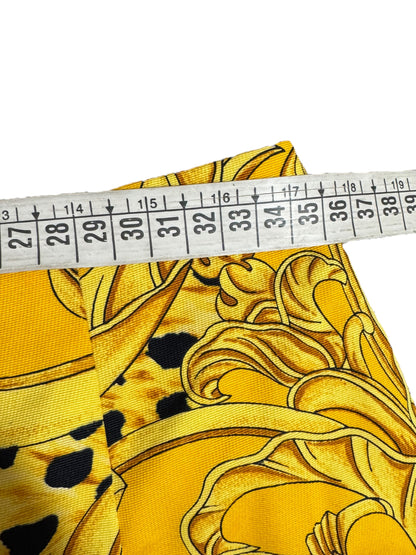 Completo vintage Istante by Gianni Versace anni ’90 – Giacca + Gonna con stampa barocca e animalier