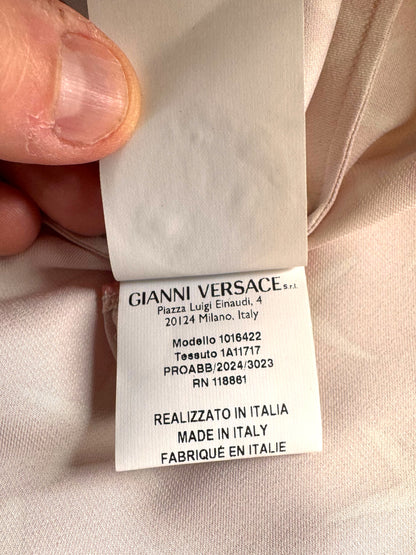 Gonna Versace in seta rosa con stampa stelle marine – TG 38 IT
