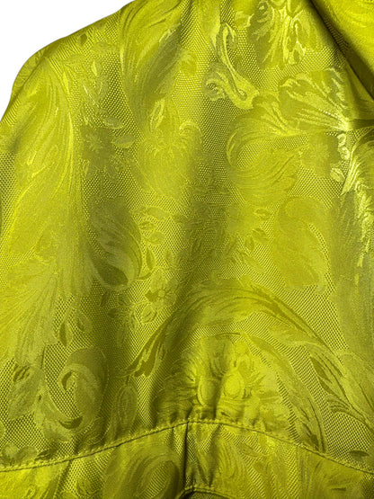 Giacca Versace Milano gialla con motivo Barocco tono su tono – Taglia 48