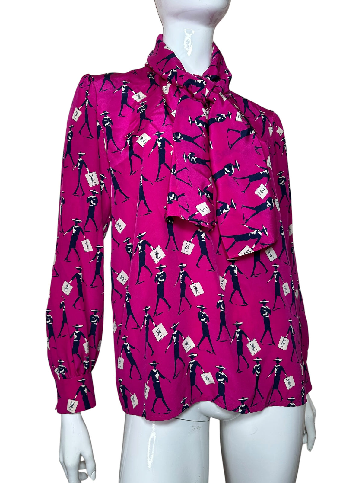 Yves Saint Laurent camicia vintage in seta — foto 2