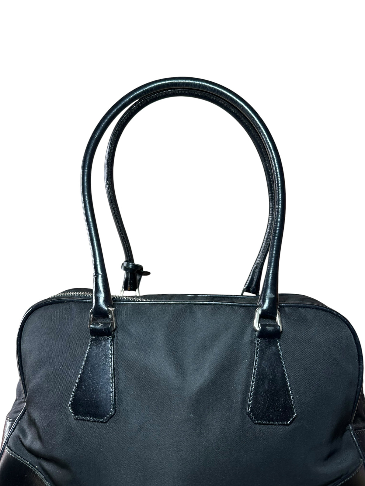 Prada borsa in nylon e pelle — foto 9