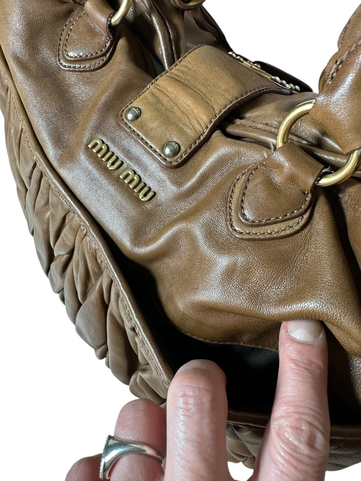 Miu Miu borsa vintage in pelle — foto 12