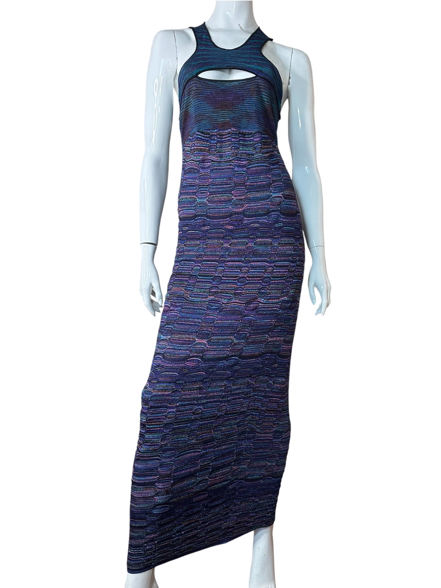 Missoni maxi abito in viscosa (M)