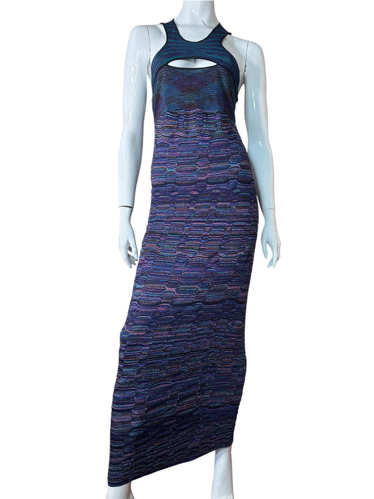 Missoni maxi abito in viscosa (M)
