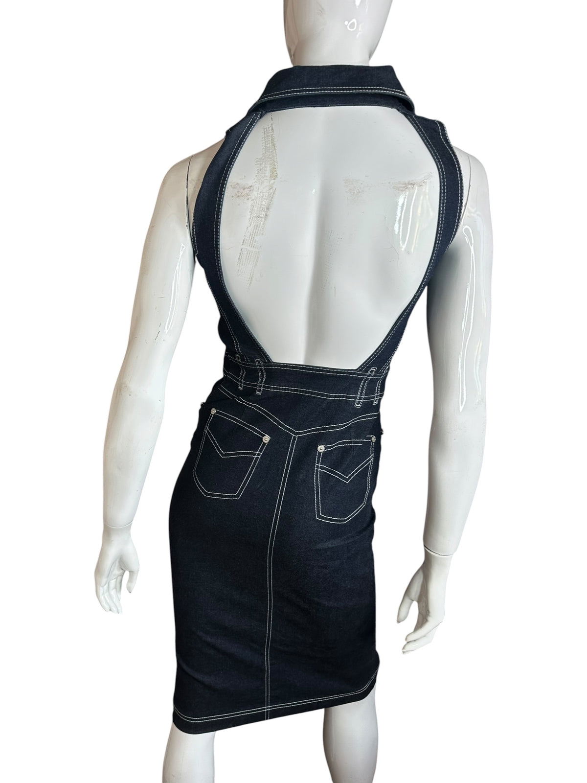 Philosophy Alberta Ferretti abito in denim (S)