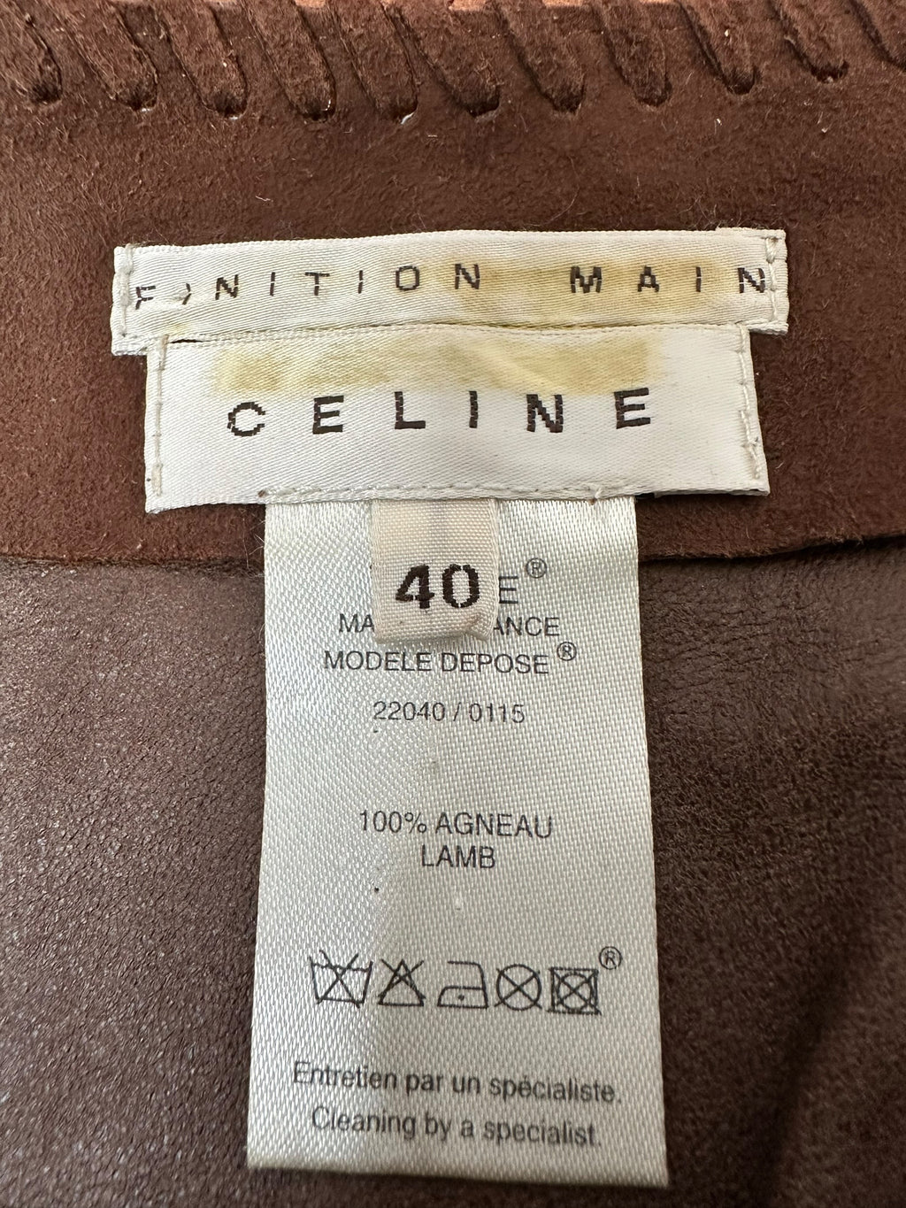 Celine gonna in suede (L)