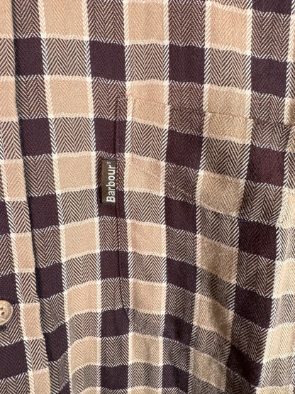 Camicia Barbour a quadri beige marrone cotone taglia XL — foto 4