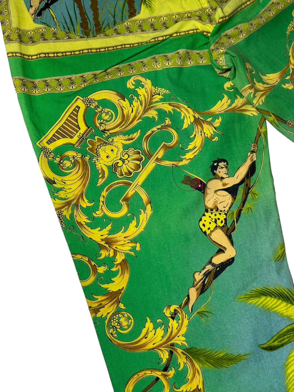 Versace pantaloni vintage stampa Tarzan in cotone — foto 7