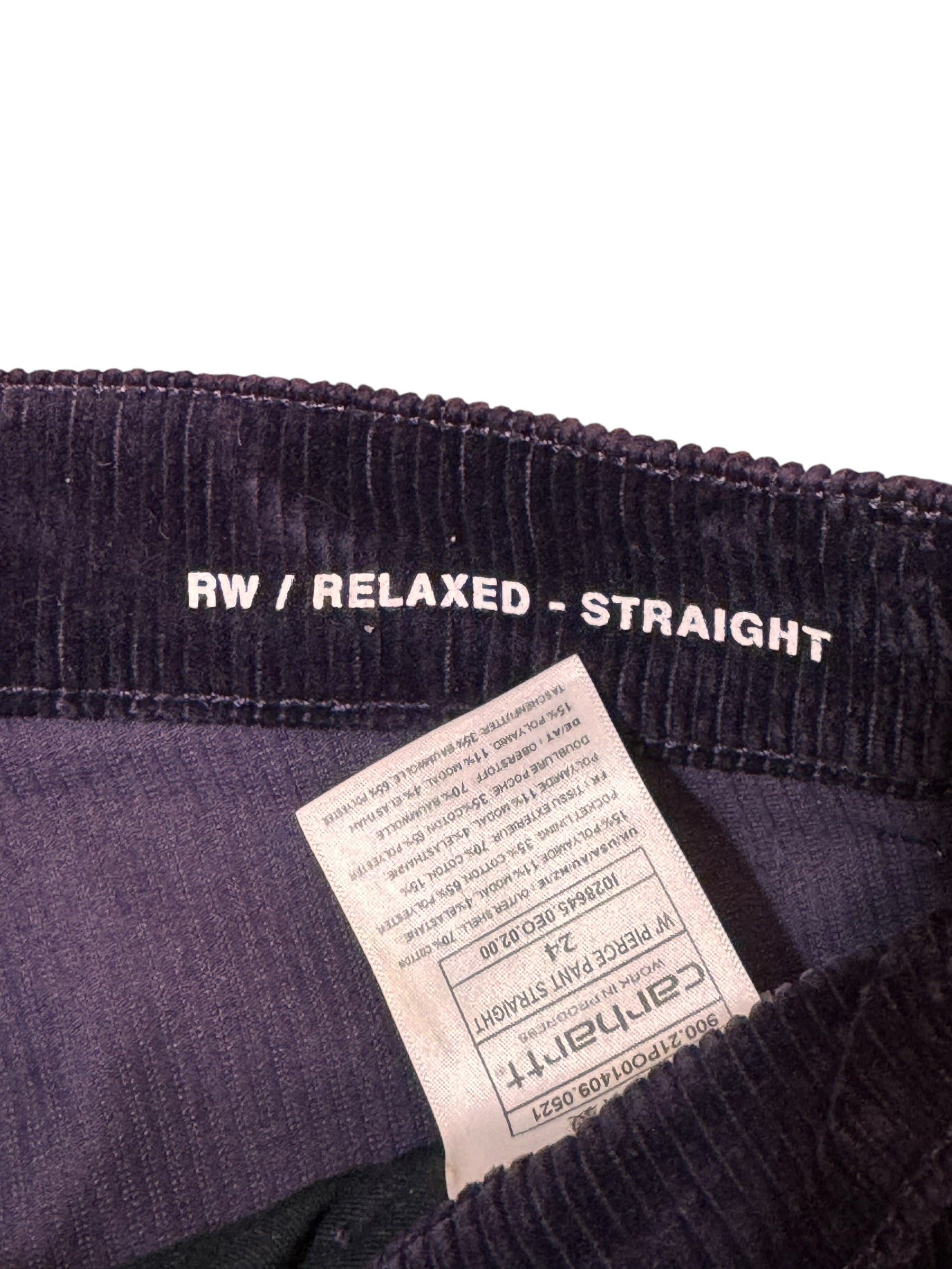 Pantaloni Carhartt Wip W’ Pierce Pant velluto viola taglia 24 — foto 5