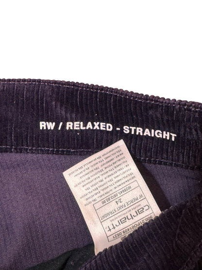 Pantaloni Carhartt Wip W’ Pierce Pant velluto viola taglia 24 — foto 5