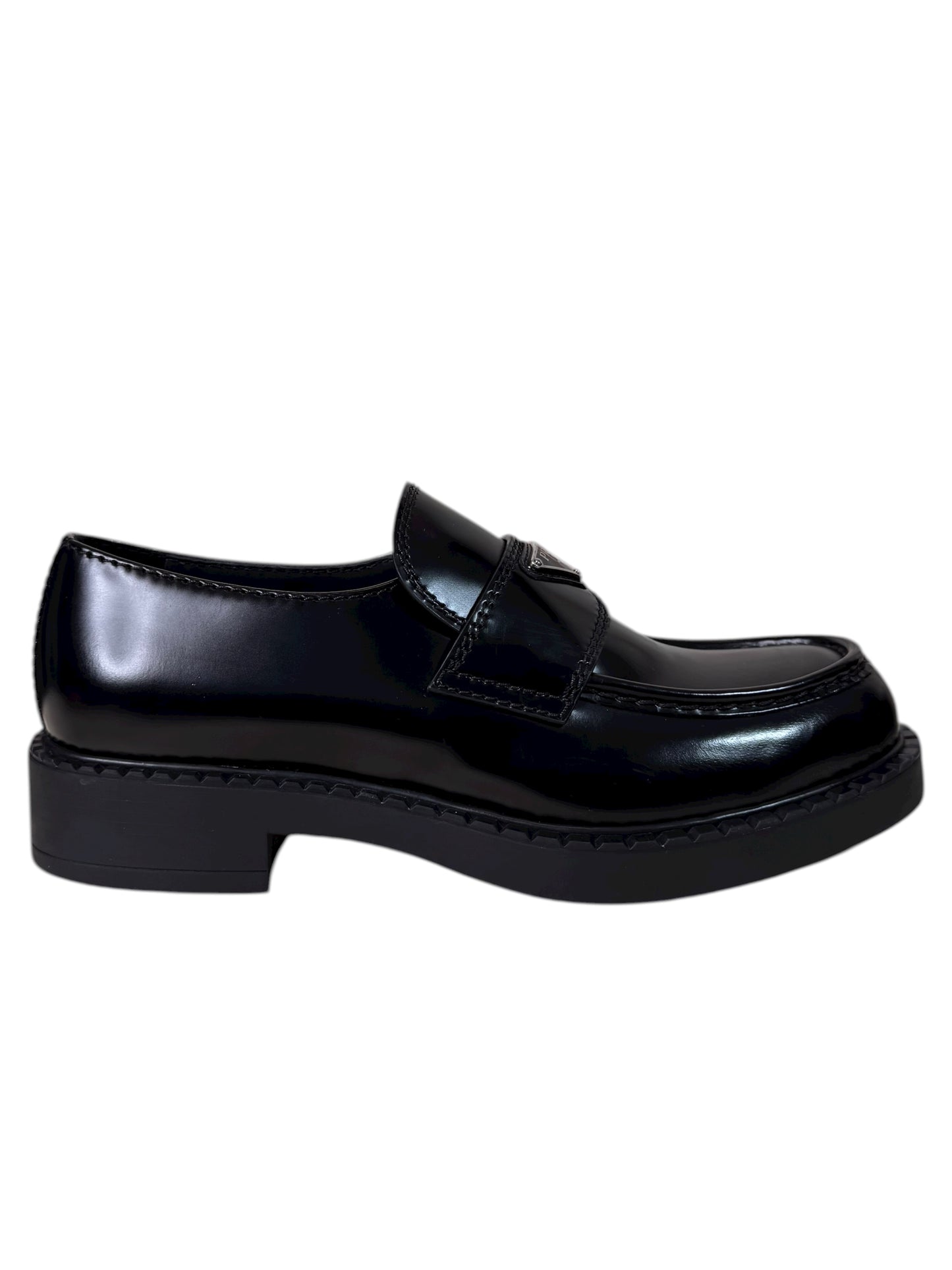 Prada Mocassini in pelle spazzolata nera – 42.5 IT