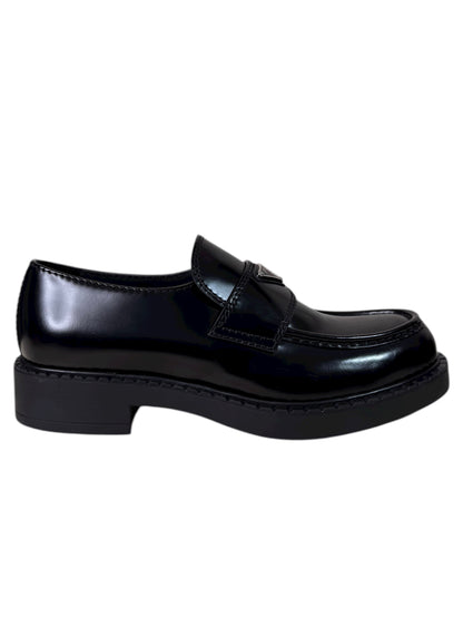 Prada Mocassini in pelle spazzolata nera – 42.5 IT