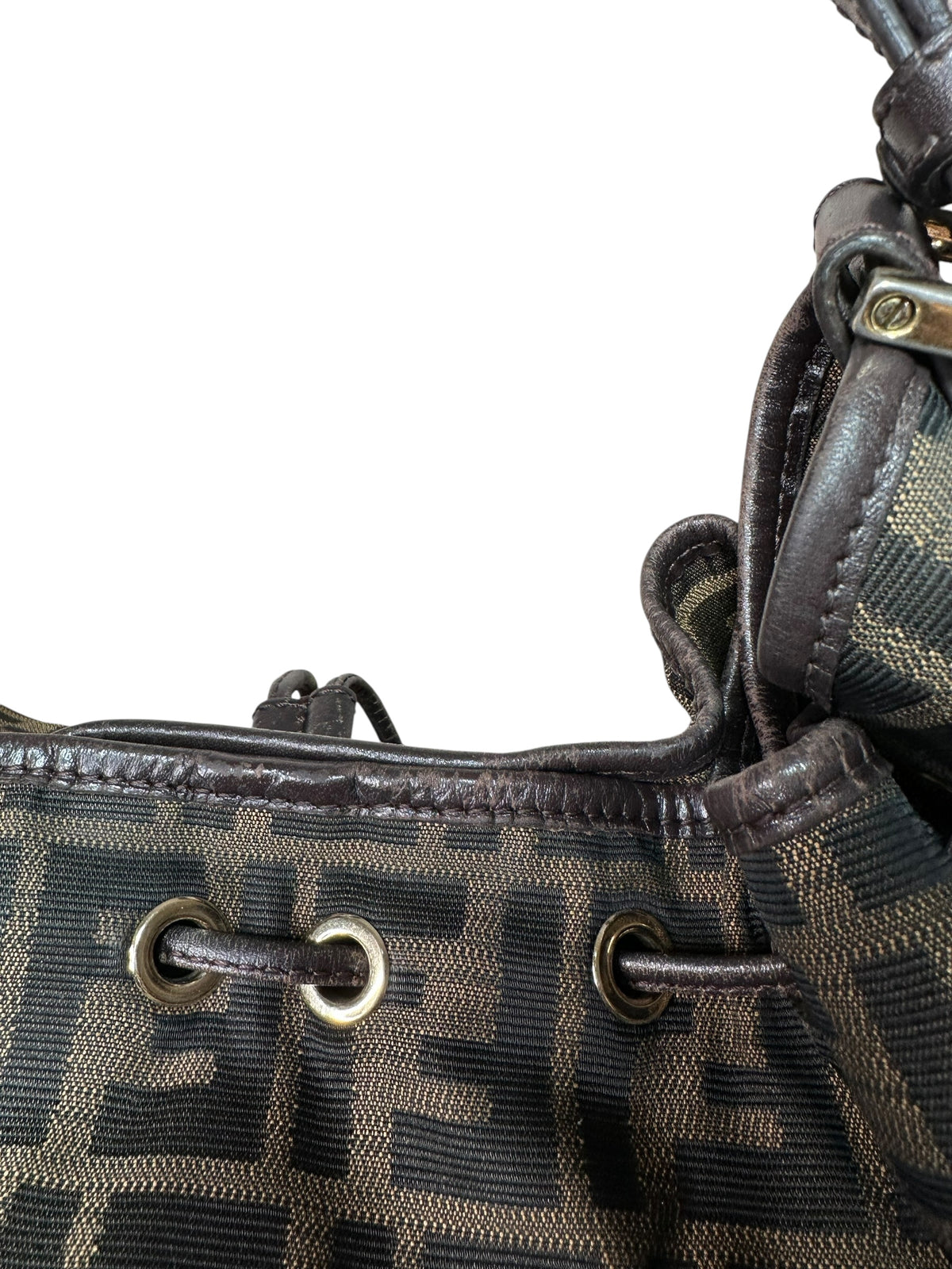 Fendi borsa hobo vintage in tela FF — foto 10