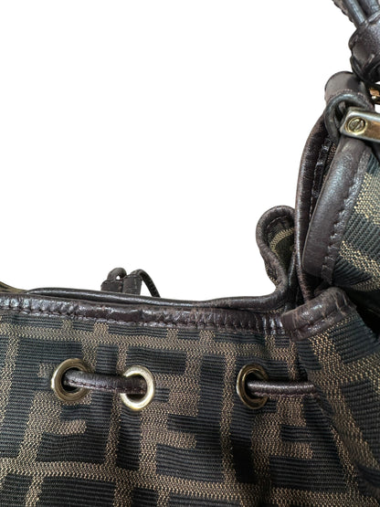 Fendi borsa hobo vintage in tela FF
