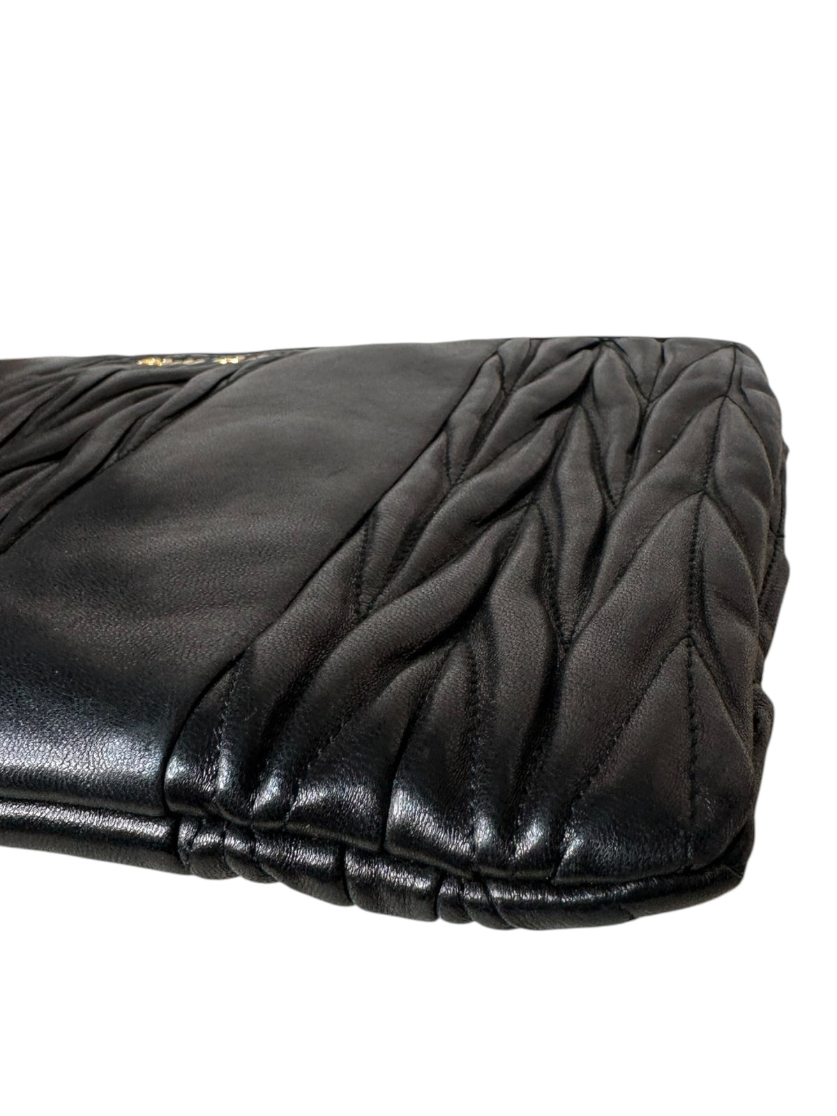 Miu Miu pochette in pelle matelassè
