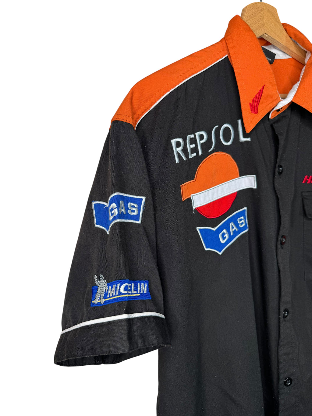 Honda Racing Repsol HRC camicia racing vintage ricamata XL