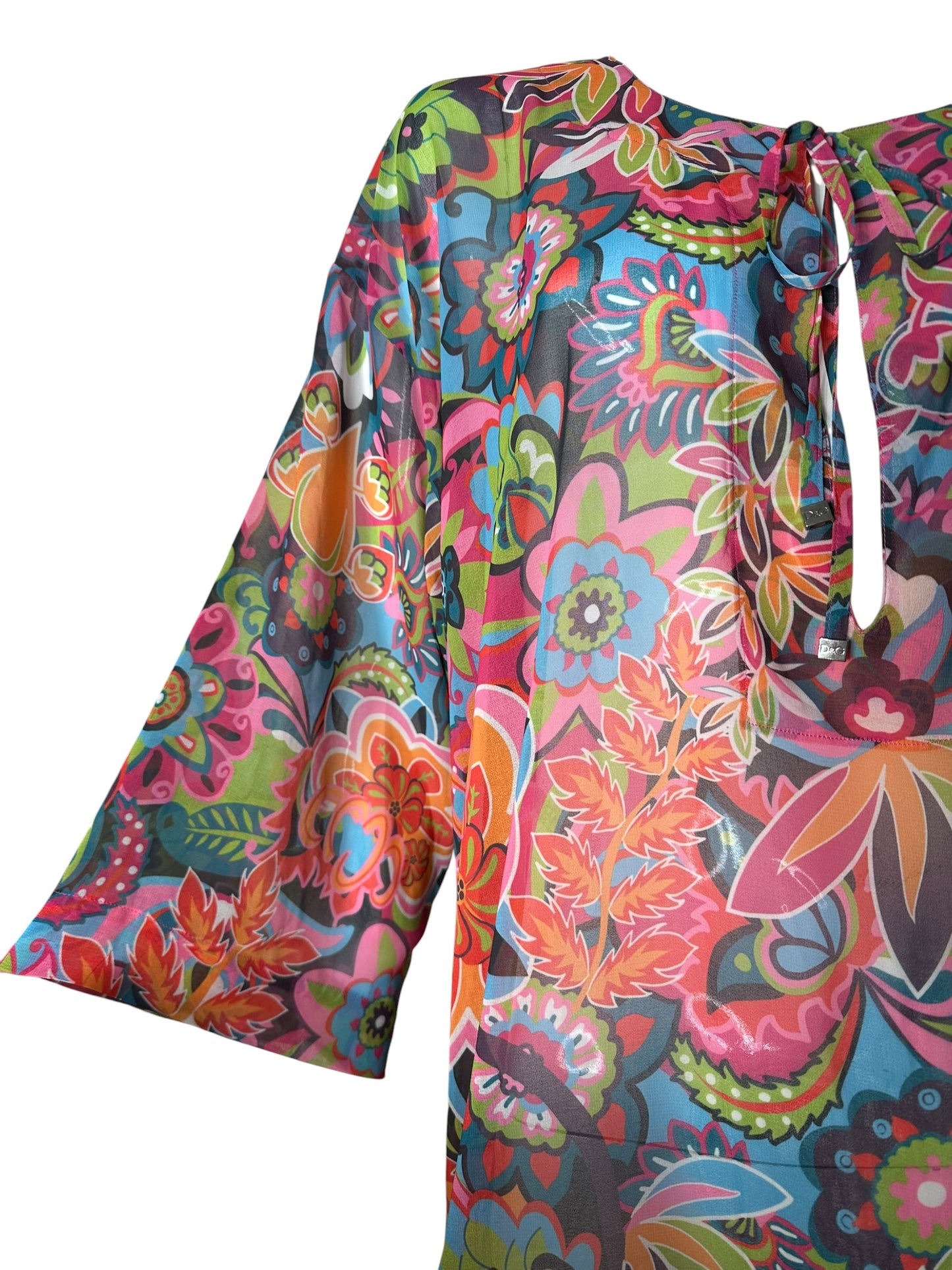 D&G caftano vintage in seta (M-L) — foto 3