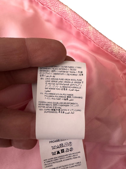 Gonna Versace tweed rosa lana vergine Medusa – TG 38 IT