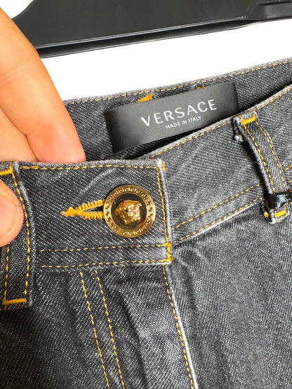 Jeans Leggings VERSACE Donna Tg. 24 Made in Italy - Nuovi