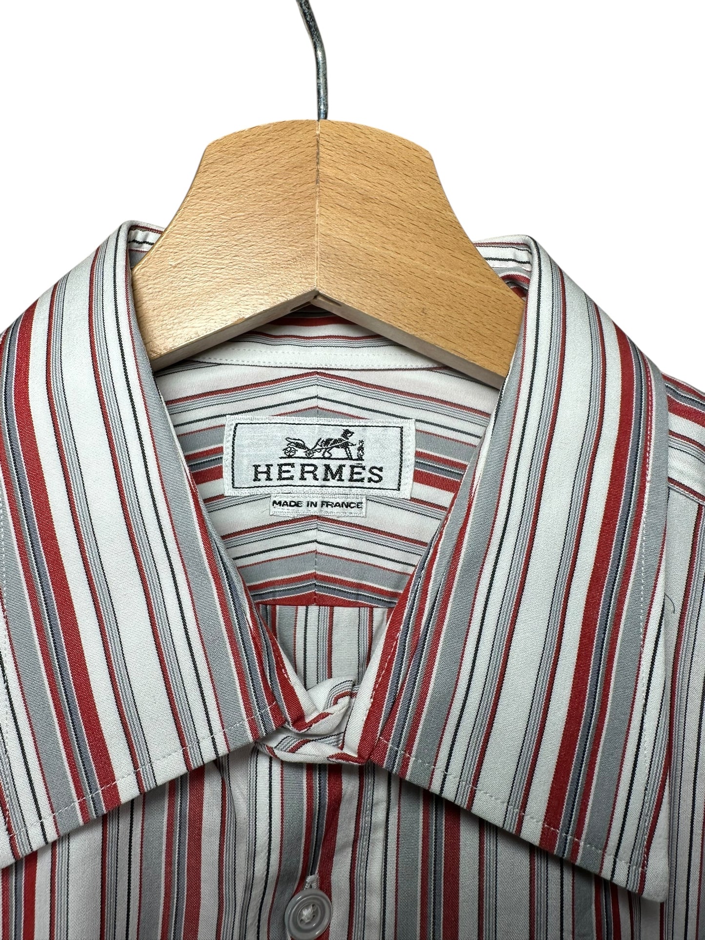 Hermès camicia maschile a righe (M)