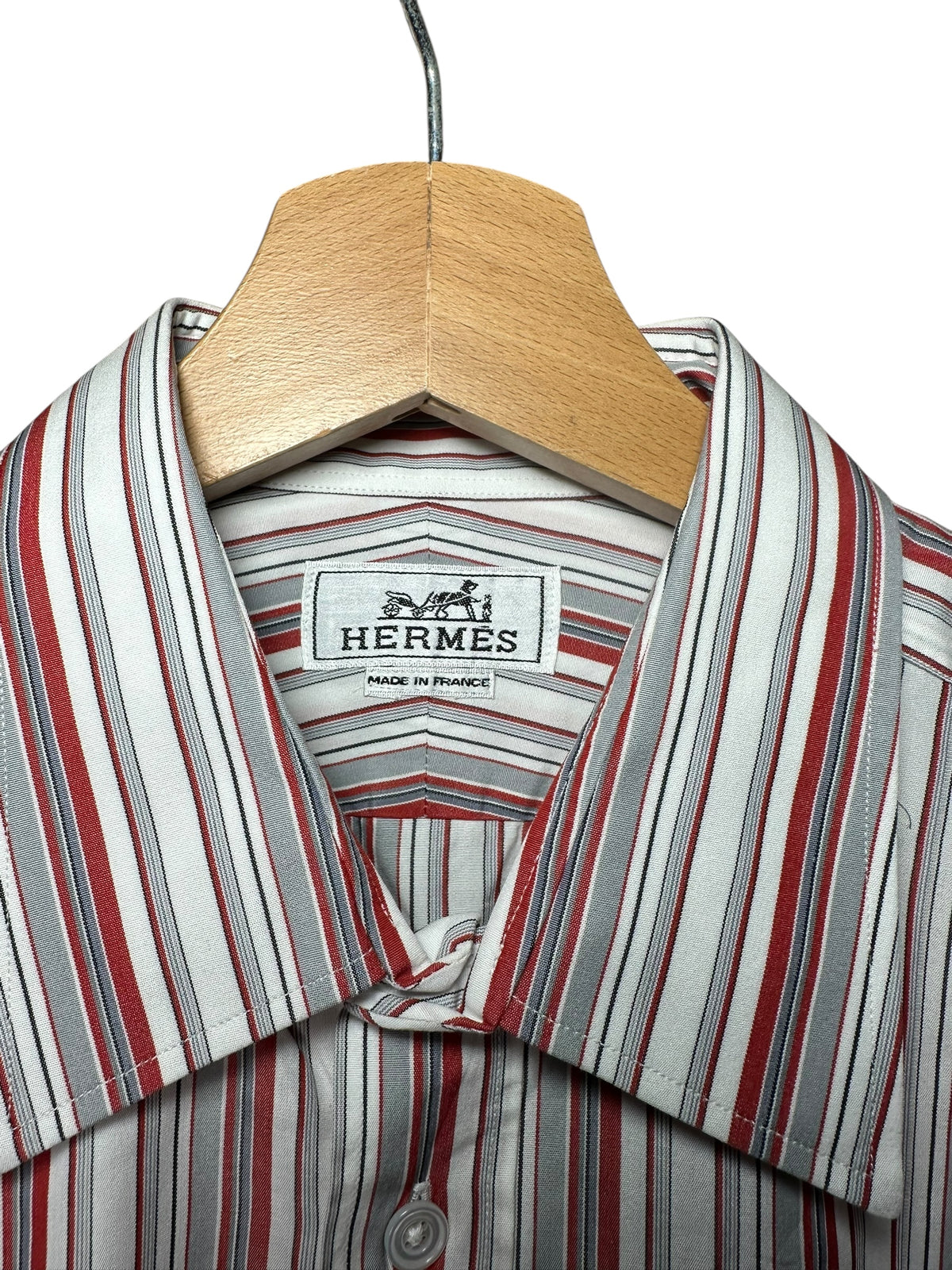 Hermès camicia maschile a righe — foto 3
