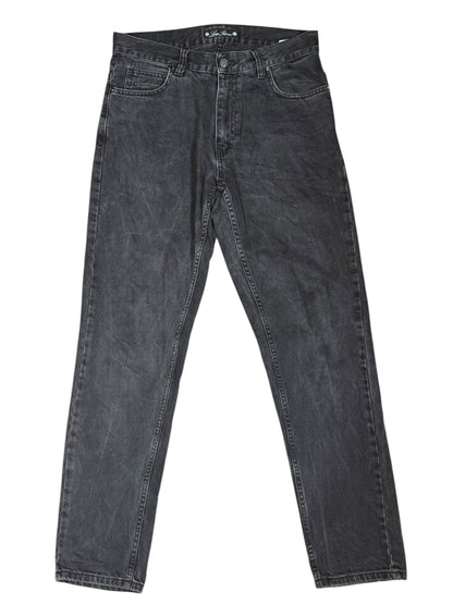 Jeans Loro Piana nero denim 100% cotone W30 L32