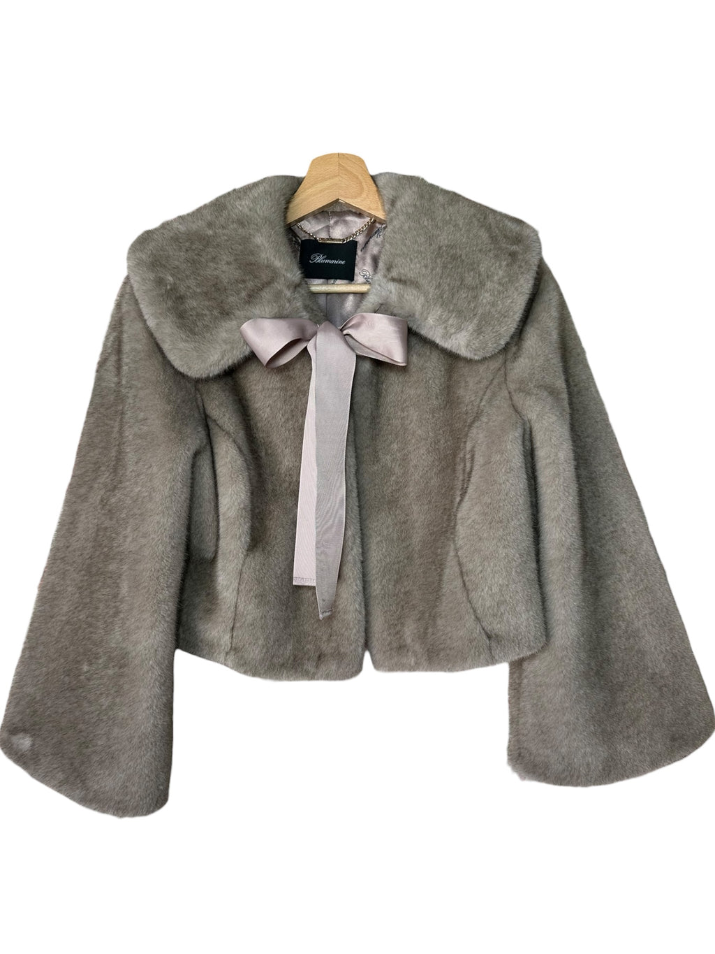 Blumarine ecopelliccia crop (S)