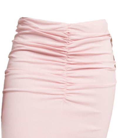 Gonna Tubino VERSACE Rosa Cipria con Drappeggio