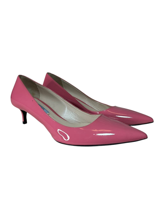 Prada decolletè in vernice rosa