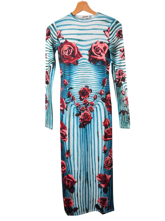 Jean Paul Gaultier Trés Gaultier #1 Abito Rose Mesh XXS