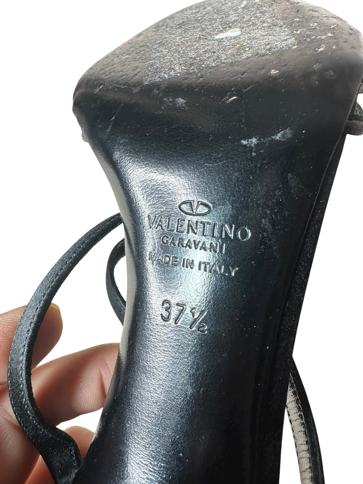 Valentino Garavani sandali in pelle e raso (37.5)