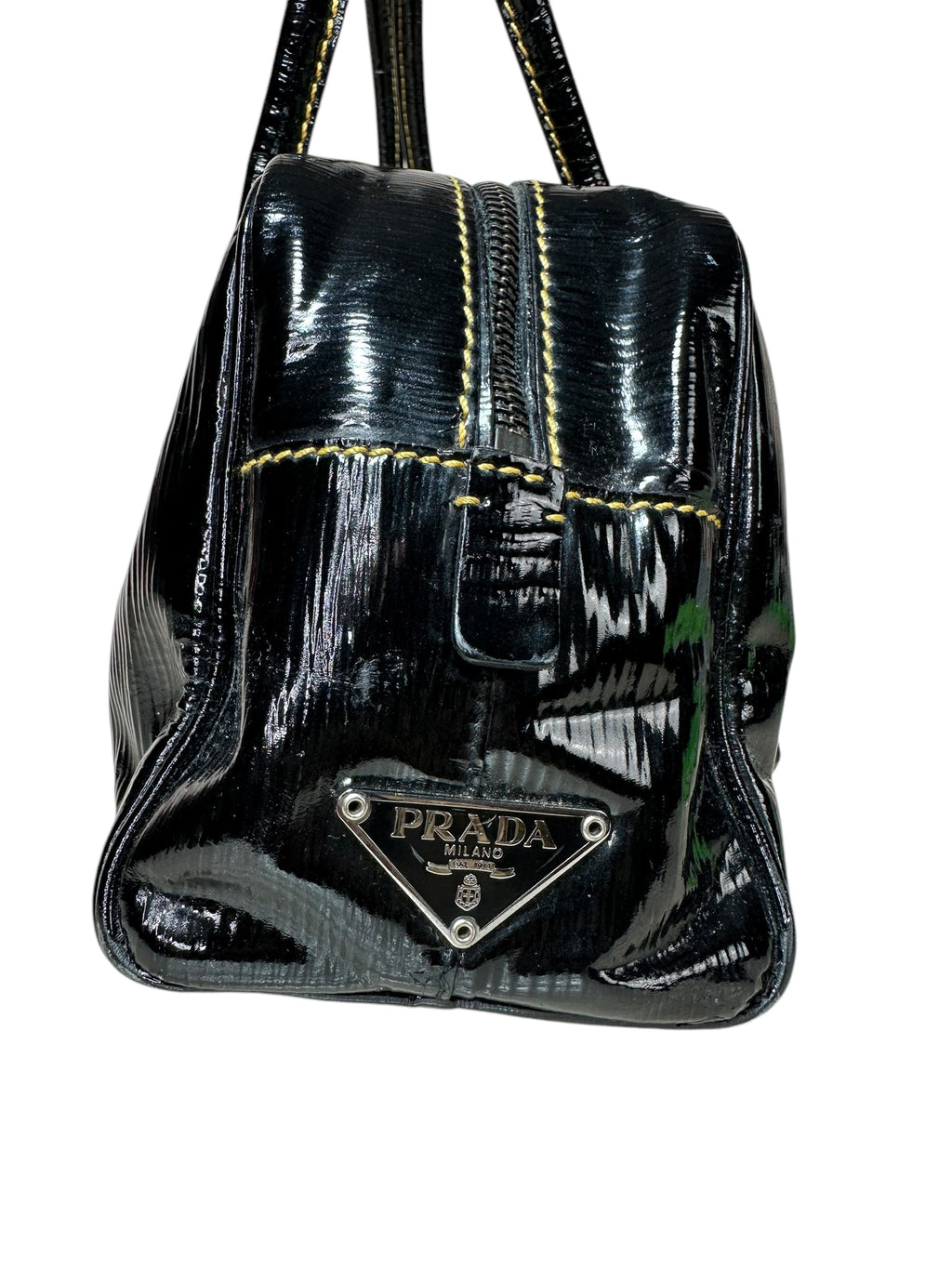 Prada borsa vintage in vernice — foto 8