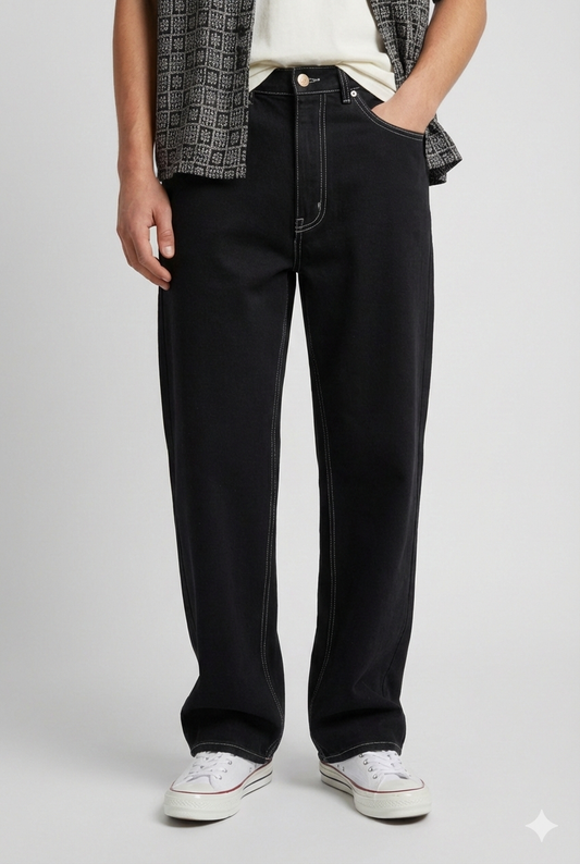 Jeans Valentino Jeans neri vintage Made in Italy uomo