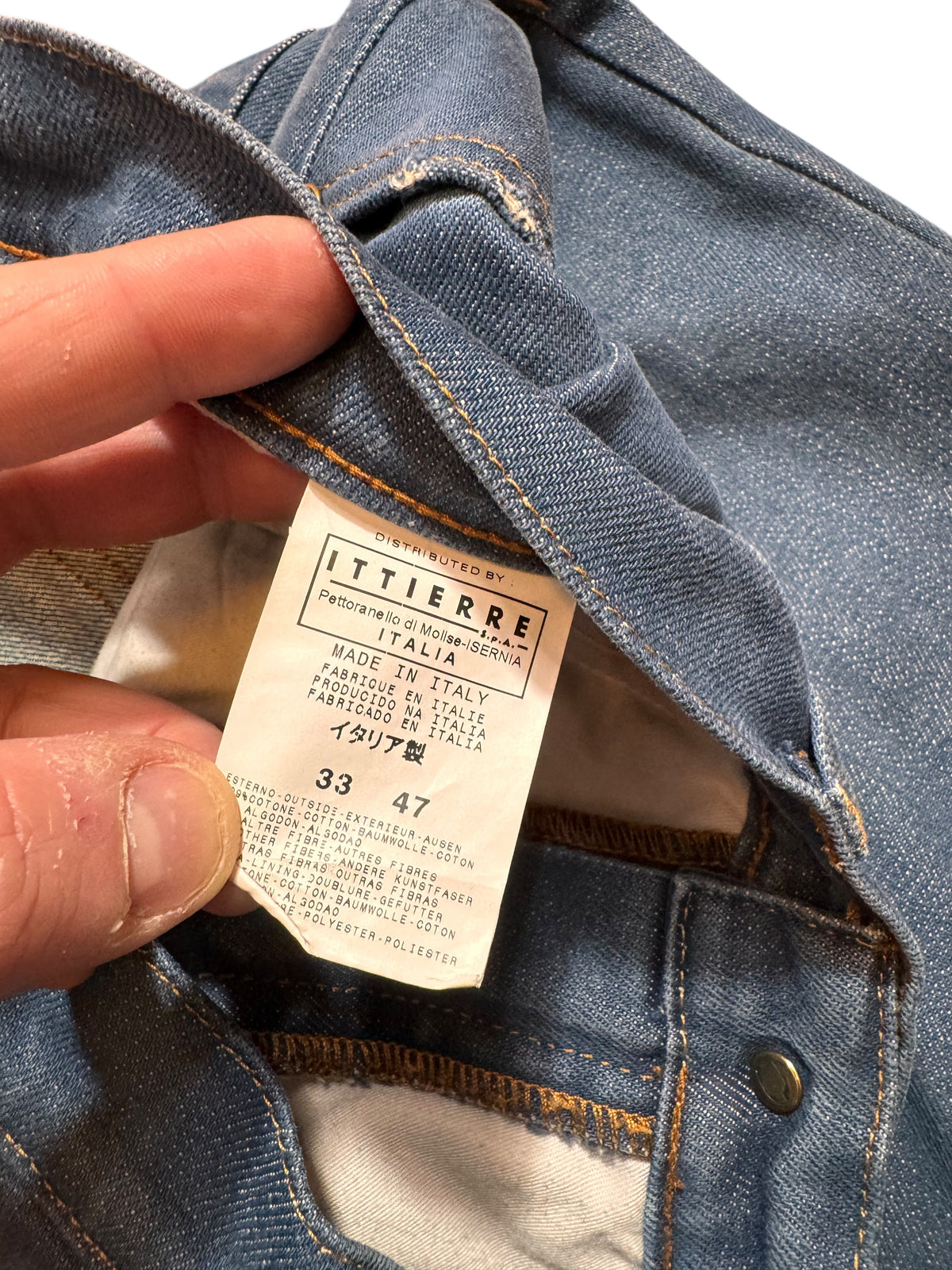 Jeans Just Cavalli uomo blu distressed Made in Italy taglia 33 — foto 4