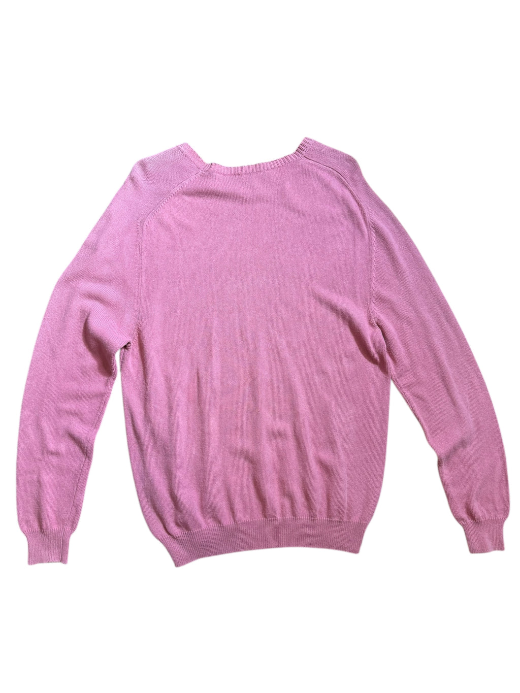 Maglione Etro Milano rosa 100% cotone ricamo logo taglia XL — foto 6