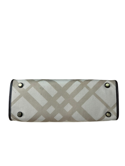 Burberry borsa vintage in tela e pelle