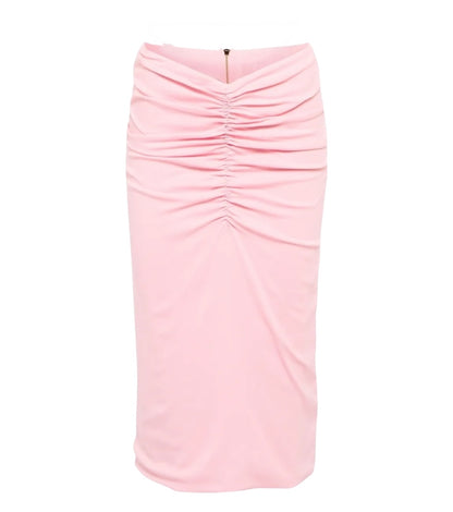 Gonna Tubino VERSACE Rosa Cipria con Drappeggio