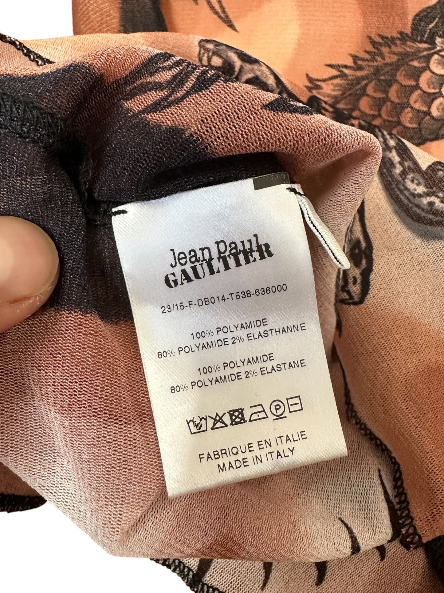 Jean Paul Gaultier tank top stampato (S)