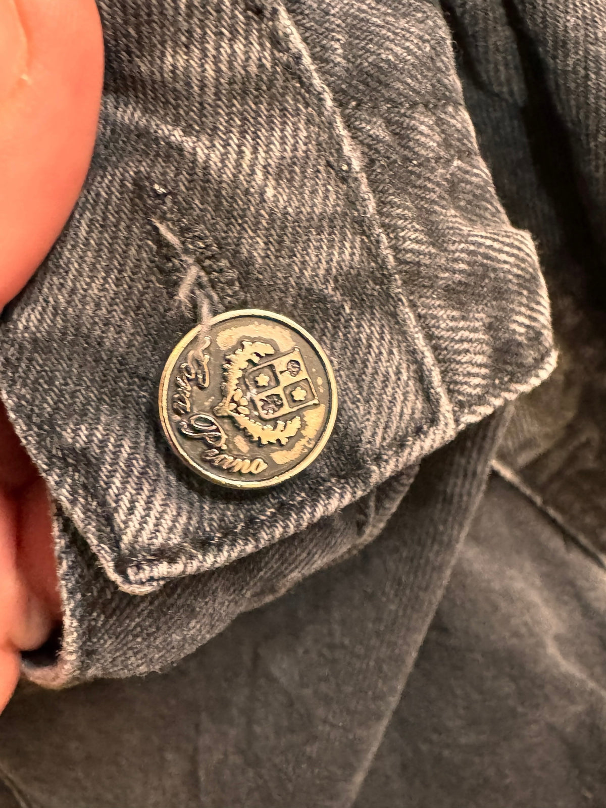 Jeans Loro Piana nero denim 100% cotone W30 L32 — foto 4