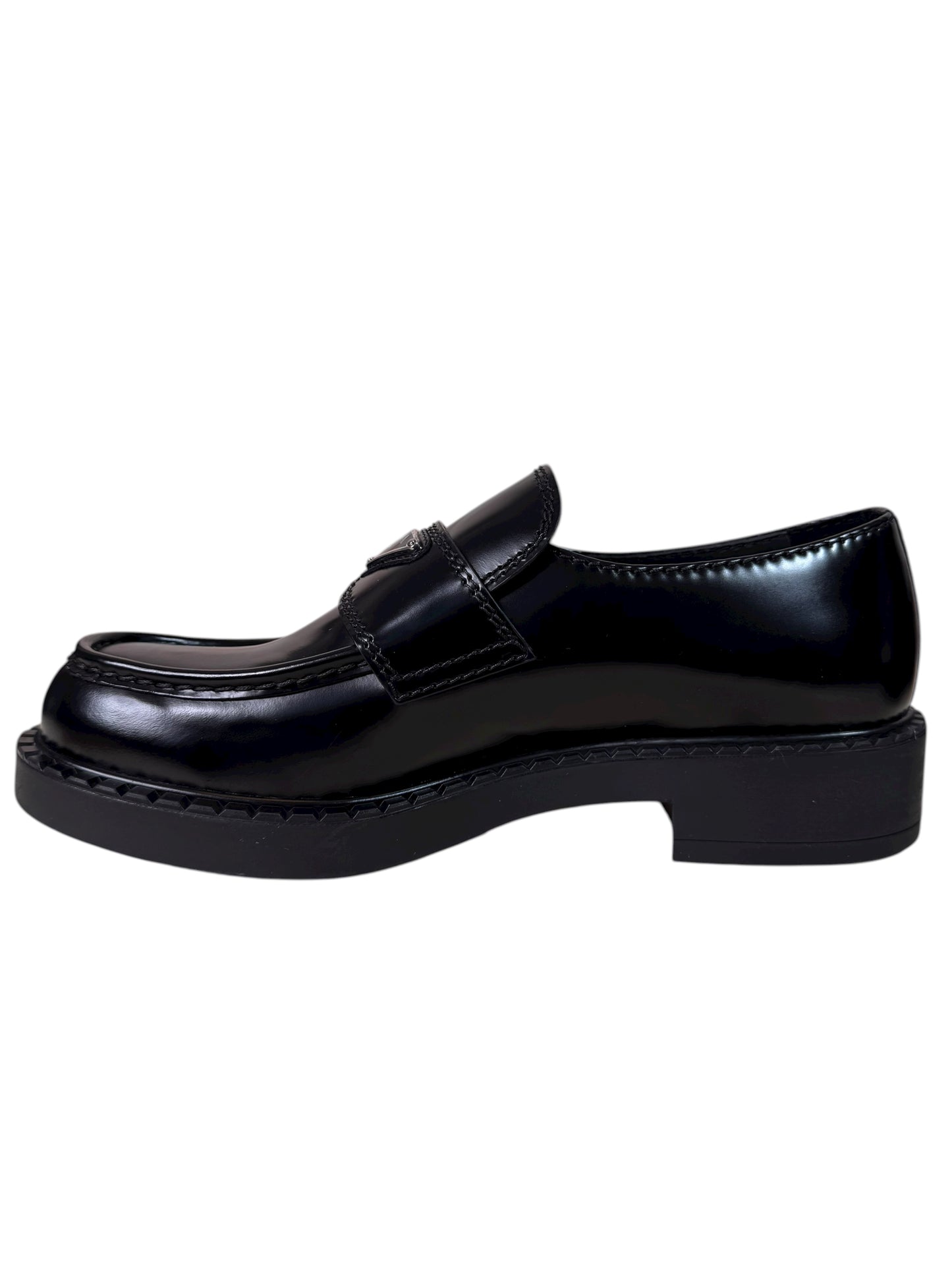 Prada Mocassini in pelle spazzolata nera – 42.5 IT