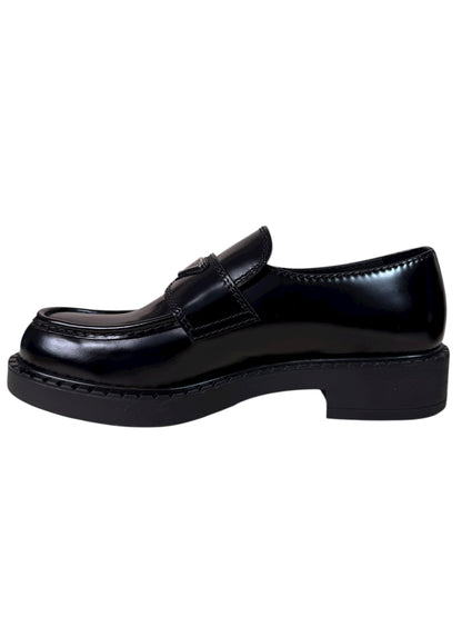 Prada Mocassini in pelle spazzolata nera – 42.5 IT