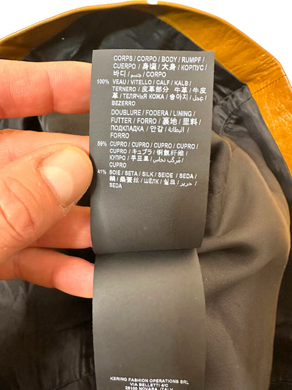 Saint Laurent mini gonna in pelle (XS)