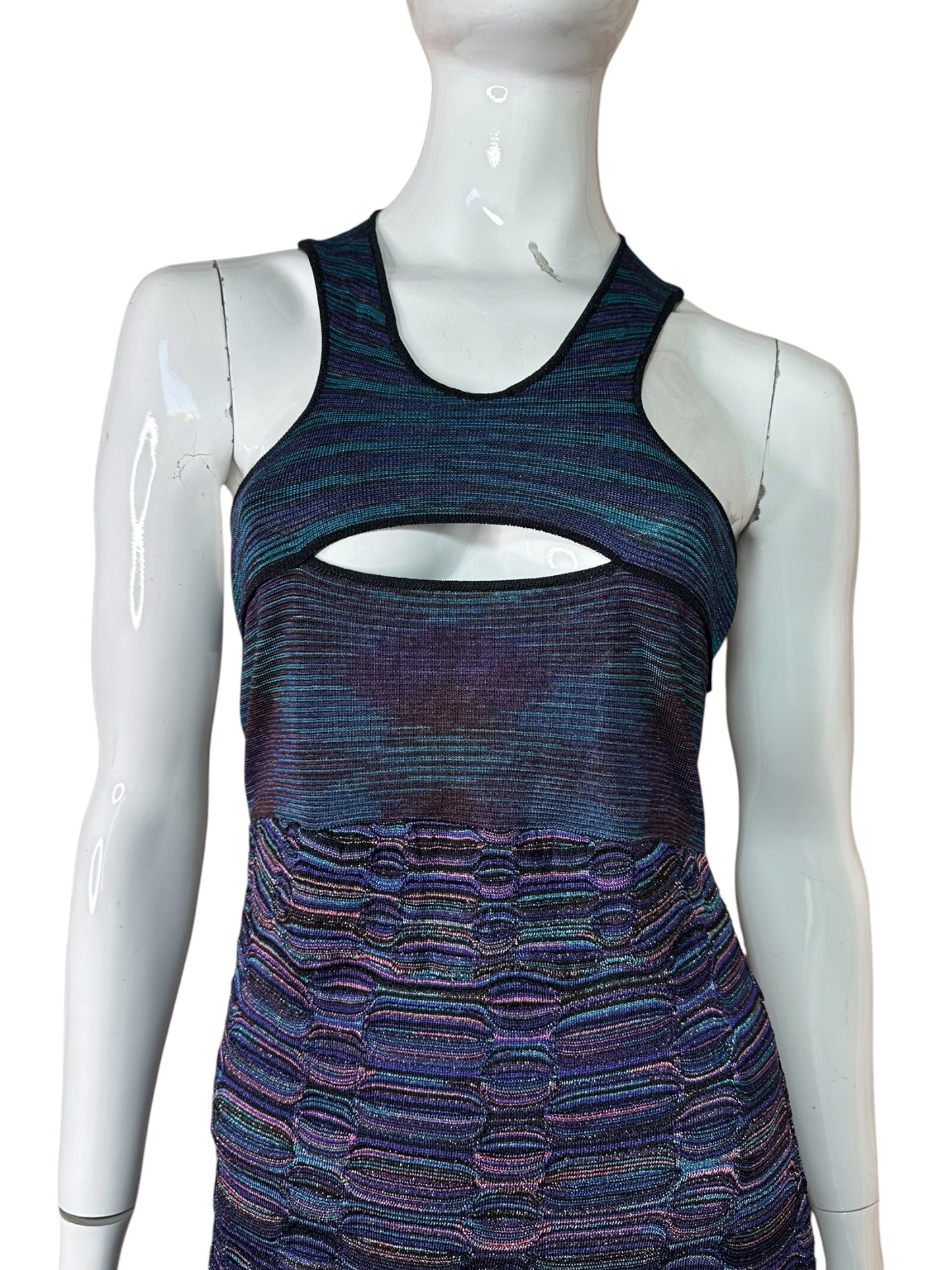 Missoni maxi abito in viscosa (M)