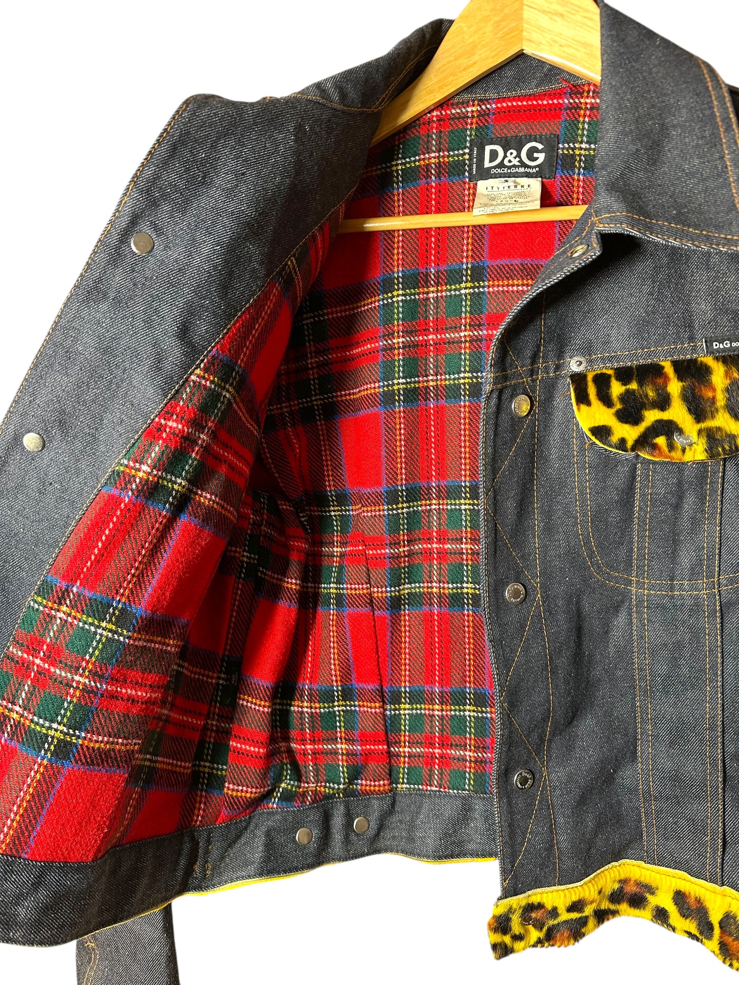 D&G giacca in denim con inserti (S)