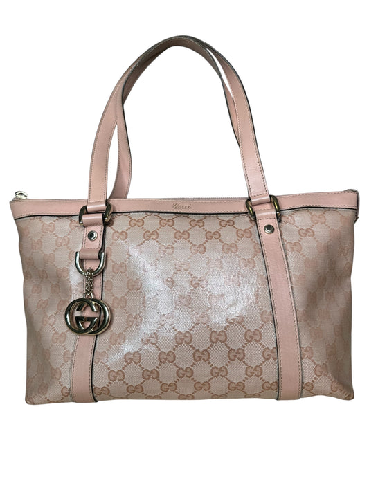 Gucci borsa vintage in tela e pelle