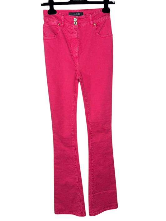 Pantaloni Donna VERSACE a Zampa Rosa – Tg. 26 – Made in Italy