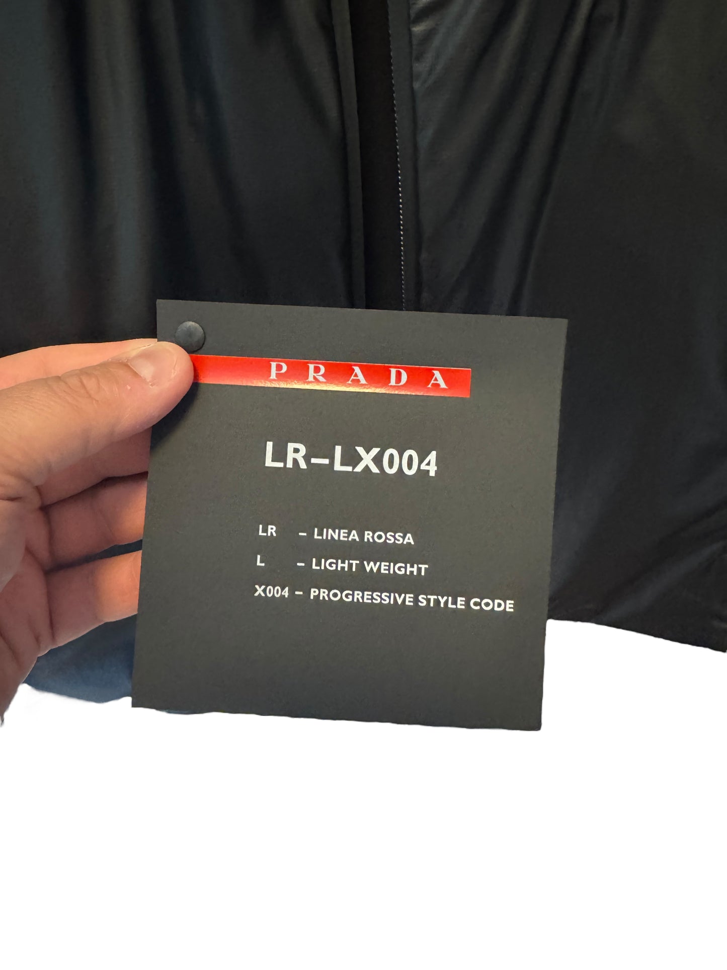 Giacca Prada Linea Rossa Impermeabile, Traspirante, Ultra Leggera, Taglia 50